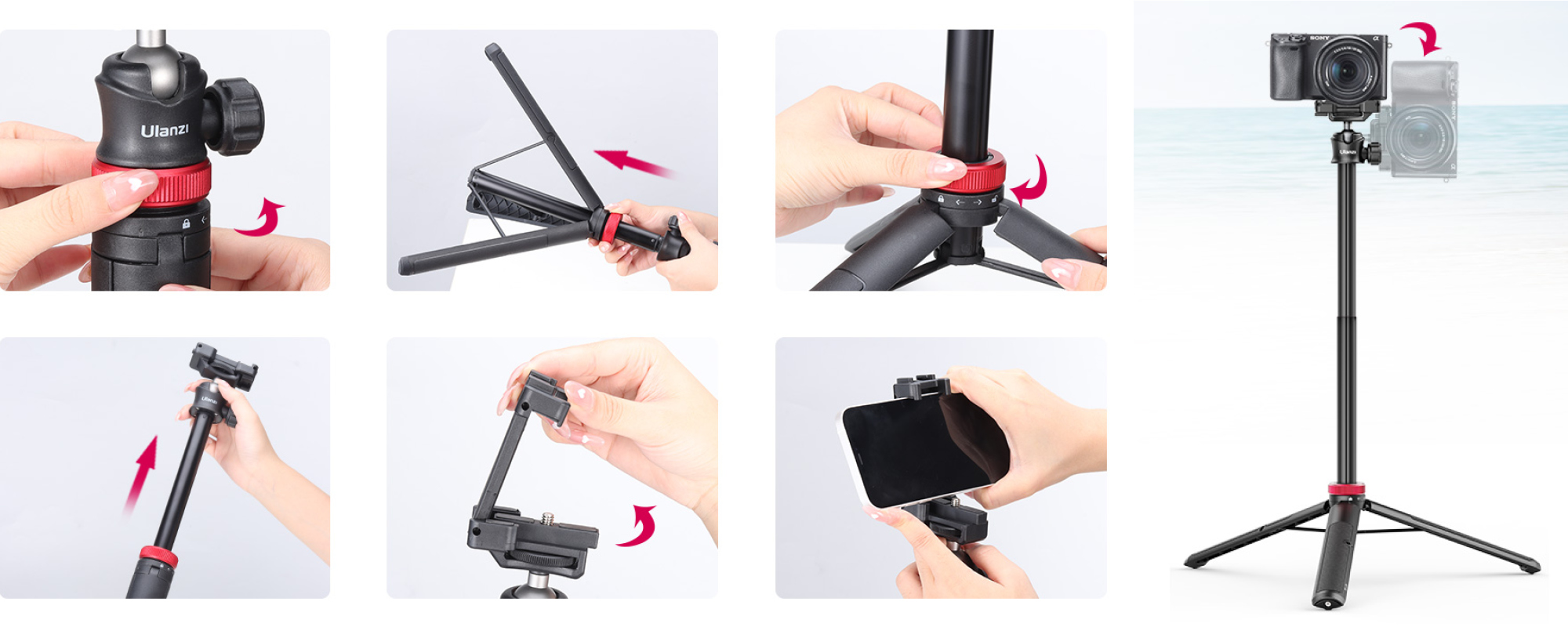 Statyw Ulanzi MT-44 - czarny